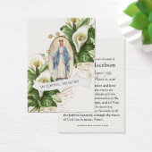 Maagd Maria Funeral Memorial Heilige Kaart (Bureau)