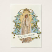 Maagd Maria Funeral Memorial Heilige Kaart (Voorkant)