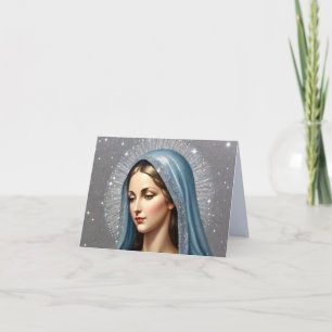 Maagd Maria Gevouwen Wenskaart Kaart