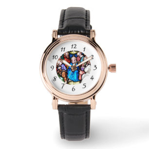 Maagd Maria Glas in lood Bevestiging Heilige Geest Horloge