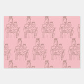 Maagd Maria, inpakpapier Flat Sheet Set van 3 (Voorkant 2)