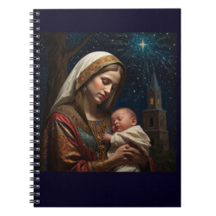 Maagd Maria & Jezus Kerstmis Geboorte Notitieboek
