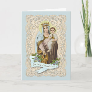 Maagd Maria Jezus Religieus Monte Carmelo Kaart