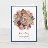 Maagd Maria Jezus Religieuze Moederdagkaart Kaart (Voorkant)
