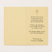 Maagd Maria katholiek condoleances bedankt Visitekaartjes (Binnenkant ongevouwen)