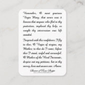  Maagd Maria Katholiek Gebed Plaatskaartje (Achterkant)