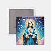  Maagd Maria Magnet Magneet (Voorkant / Achterkant)