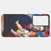 Maagd Maria met Baby Jesus en rode cherubs Samsung Galaxy Hoesje (Achterkant horizontaal)