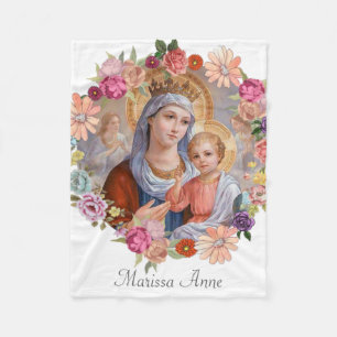 Maagd Maria met Baby Jesus Fleece Deken