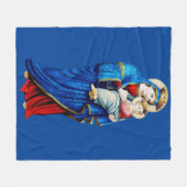 Maagd Maria met Baby Jesus Fleece Deken (Voorkant (Horizontaal))