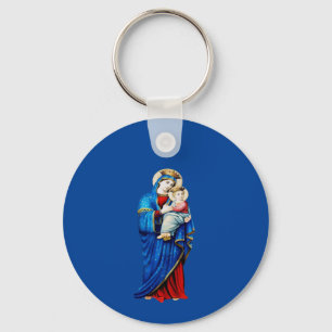 Maagd Maria met Baby Jesus Sleutelhanger