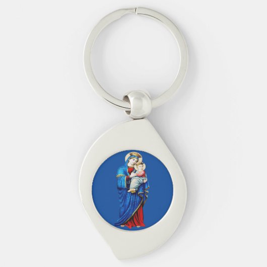 Maagd Maria met baby Jezus Sleutelhanger (Voorkant)