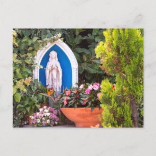 Maagd Maria Met Bloemen Capri Italië Ansichtkaart Briefkaart