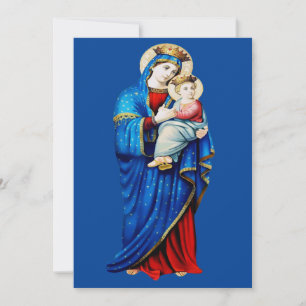 Maagd Maria met kindje Jezus Feestdagenkaart