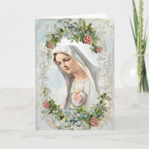 Maagd Maria Onze Lieve Vrouw van Fatima Religieuze Kaart