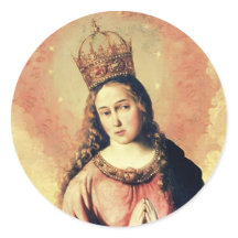 Maagd Maria Regina Caeli Sticker