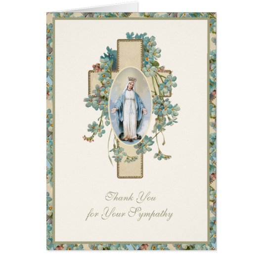 Maagd Maria Religieuze Schimmelcondoleances (Voorkant)
