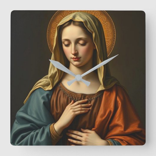 Maagd Maria Renaissance stijl klok (Voorkant)