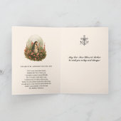 Maagd Maria Rode Rozen Heilig Rozenkrans Gebed Kaart (Binnen)