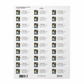 Maagd Maria Roze Rozen Dank u Etiket (Full Sheet)