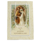 Maagd Maria & St. Joseph Bruiloft Katholiek Medium Cadeauzakje (Achterkant)