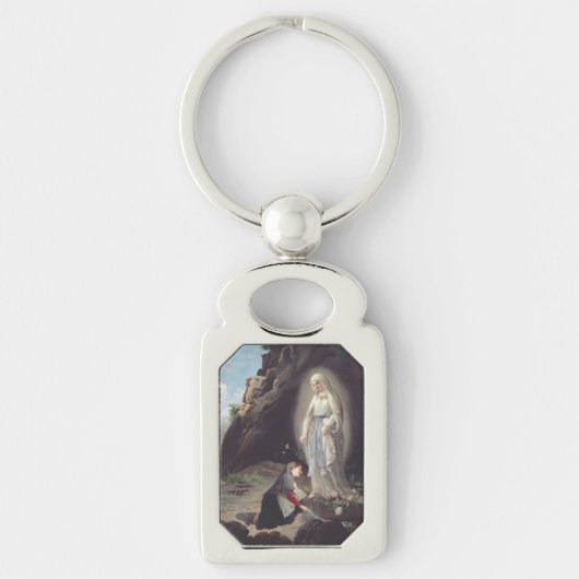 Maagd Maria van Lourdes Sleutelhanger (Voorkant)