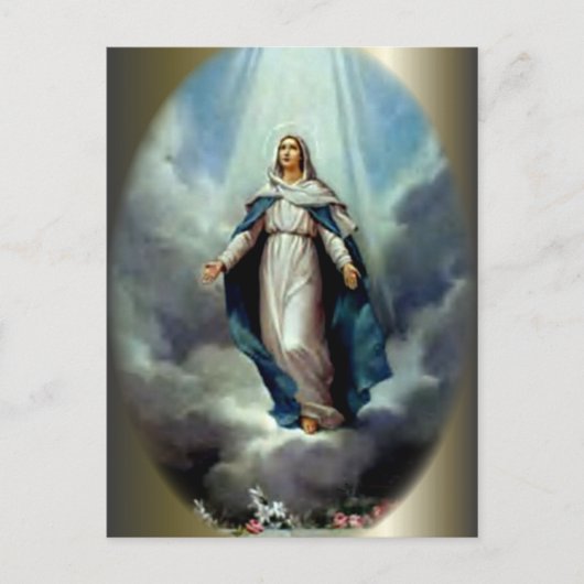 Maagd Maria zonder blozen - Moeder van God Briefkaart (Voorkant)
