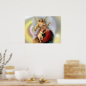Maagd Maria zonder blozen - Moeder van God Poster (Keuken)