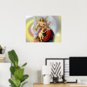 Maagd Maria zonder blozen - Moeder van God Poster (Thuiskantoor)