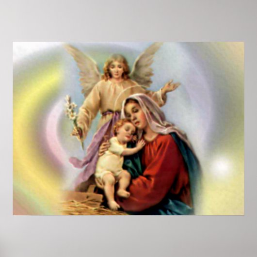 Maagd Maria zonder blozen - Moeder van God Poster (Voorkant)