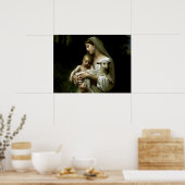 Maagd Maria zonder blozen - Moeder van God Poster (Keuken)