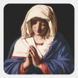 Maagd Maria zonder blozen - Moeder van God Vierkante Sticker