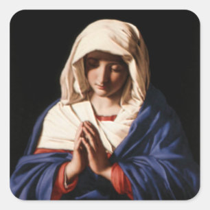 Maagd Maria zonder blozen - Moeder van God Vierkante Sticker