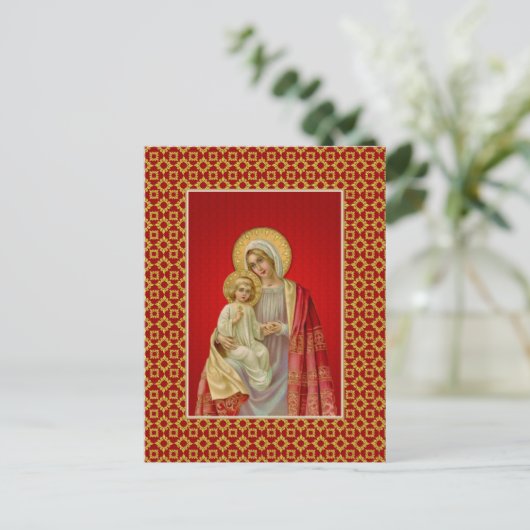  Maagd Maria zonder Zachte Jezus Briefkaart (Staand voorkant)