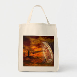 Maagd Maria zonder zegen in Calvario Tote Bag