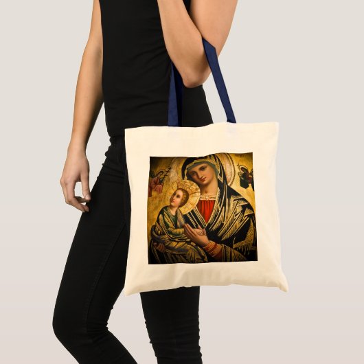 Maagd Mary Bag zonder blozen Tote Bag (Voorkant (product))