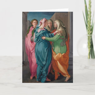 Maagd Mary Bezoek aan St. Elizabeth Religious Kaart