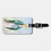 Maagd Mary Crescent Moon Bagagelabel (Voorkant horizontaal)