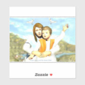 Maagd Mary en het kind Jezus Sticker (Vel)