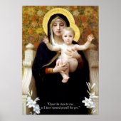 Maagd Mary en Jezus Christus Poster (Voorkant)