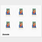  Maagd Mary en Jezus Heilig Water Ronde Sticker (Vel)