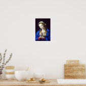 Maagd Mary in het poster van Prayer (Keuken)