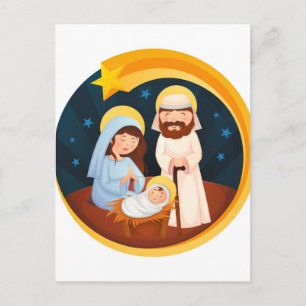 Maagd Mary Jesus Natitivity Kerstmis Briefkaart