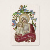 Maagd Mary Katholieke begrafenis Memorial Heilige Visitekaartje (Voorkant)