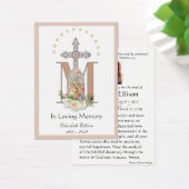 Maagd Mary Katholieke begrafenis Memorial Heilige  Visitekaartje (Bureau)