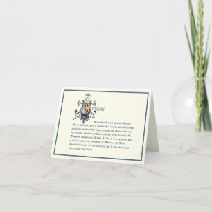 Maagd Mary Marian Monogram Elegant Religieuze Kaart
