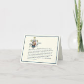 Maagd Mary Marian Monogram Elegant Religieuze Kaart (Voorkant)