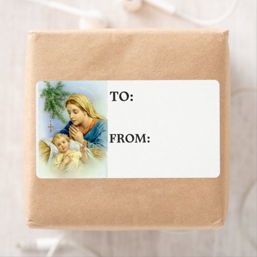 Maagd Mary Moeder Baby Jesus zonder blote maagd Etiket (Insitu)