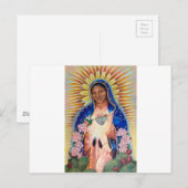 Maagd Mary - Onze dame van Guadalupe Briefkaart (Voorkant / Achterkant)