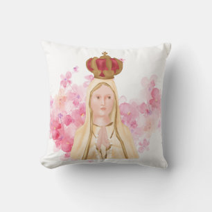Maagd Mary - Onze Vrouwe Vatima - Christelijk Kussen